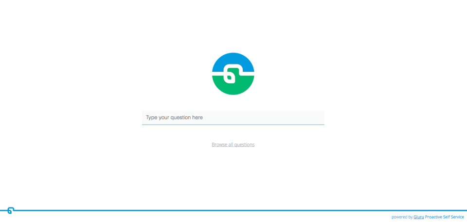 screenshot of Gluru AI